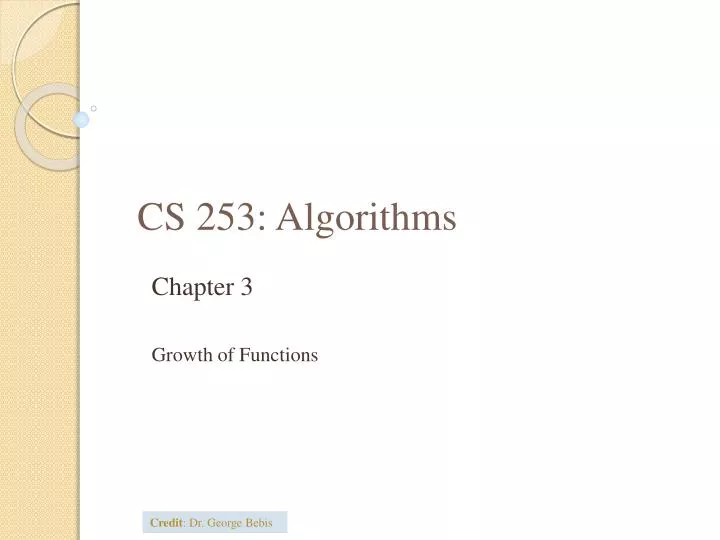 cs 253 algorithms