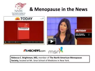 &amp; Menopause in the News