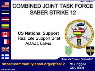 US National Support Real Life Support Brief ADAZI , Latvia