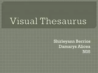 Visual Thesaurus