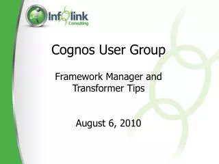 Cognos User Group