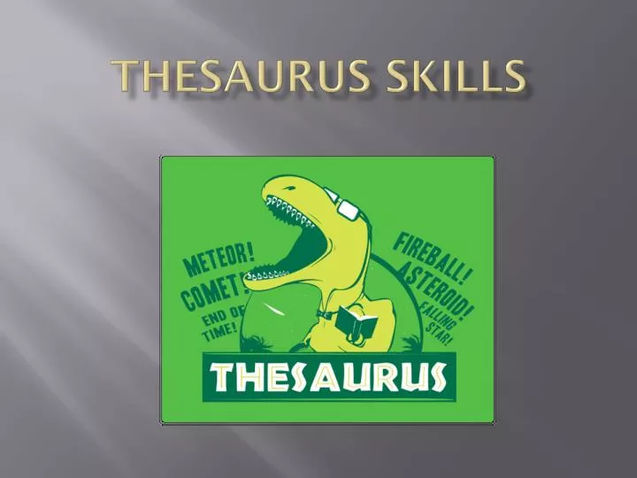 thesaurus skills
