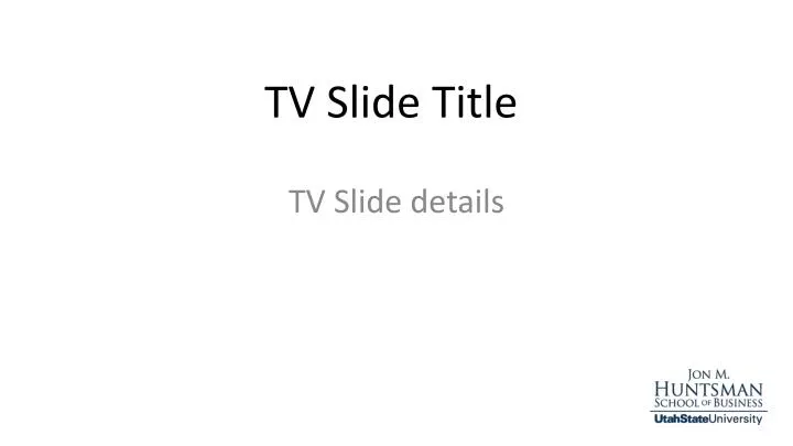 tv slide title