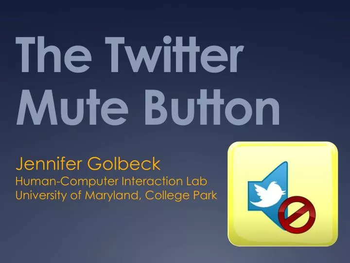 the twitter mute button