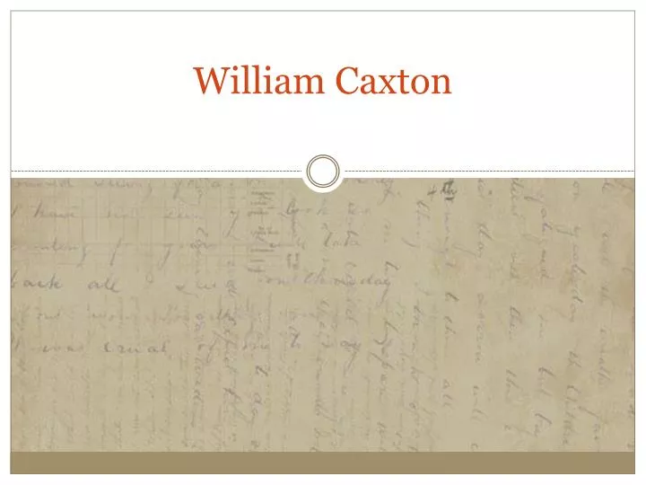 william caxton