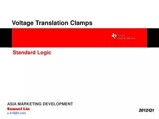Voltage Translation Clamps