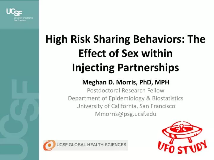 high risk sharing behaviors the effect of s ex within injecting partnerships