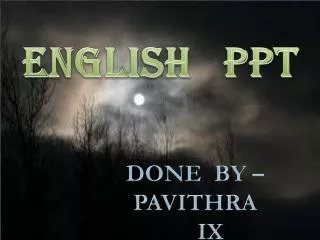 ENGLISH PPT