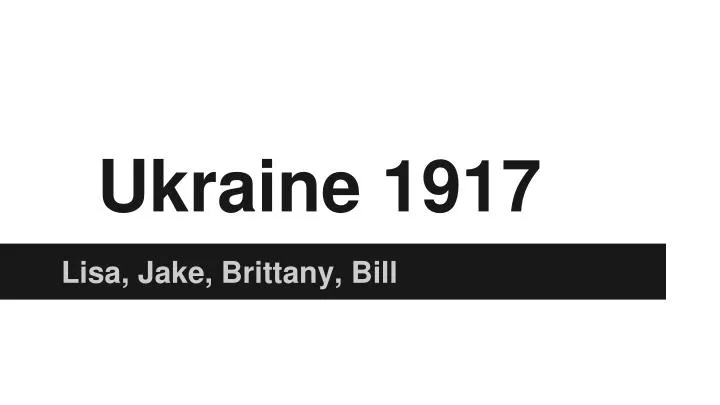 ukraine 1917