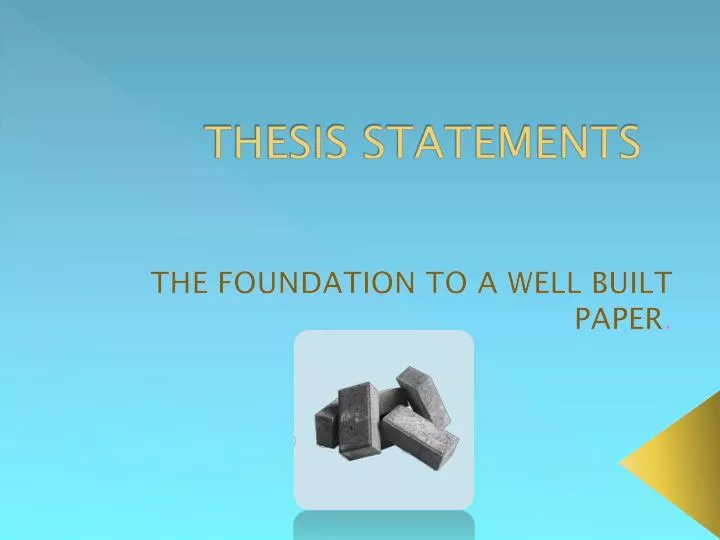 thesis statements