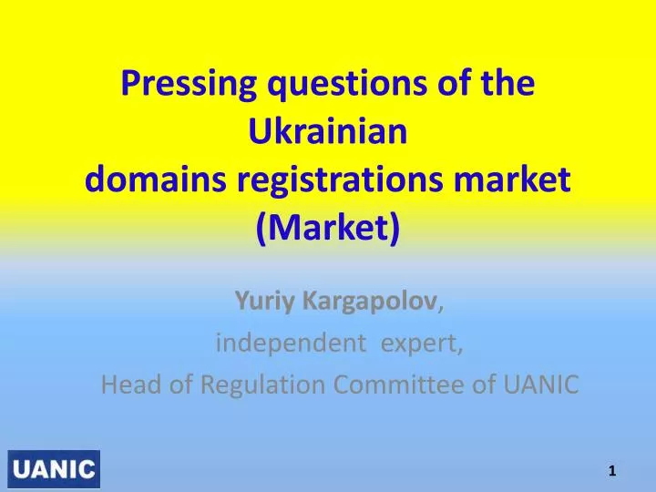pressing questions of the ukrainian domains registrations market market
