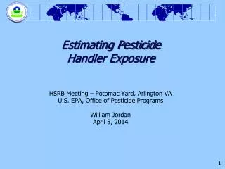 Estimating Pesticide Handler Exposure