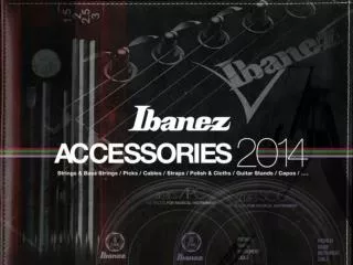 Ibanez expands accessory lineup!!