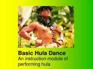 Basic Hula Dance