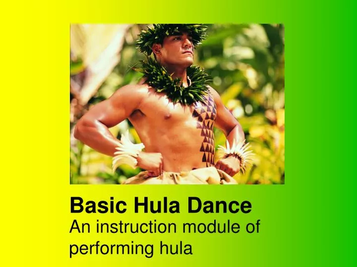 basic hula dance