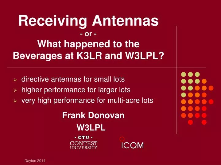 receiving antennas or what happened to the beverages at k3lr and w3lpl