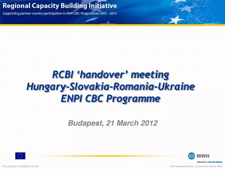 rcbi handover meeting hungary slovakia romania ukraine enpi cbc programme