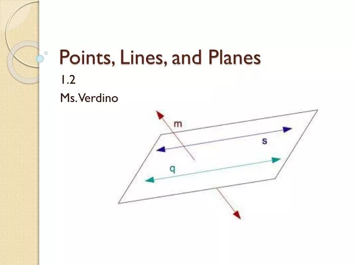 points lines and planes