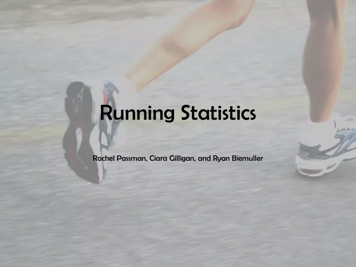 running statistics