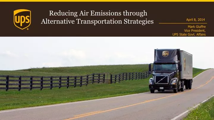reducing air emissions through alternative transportation strategies
