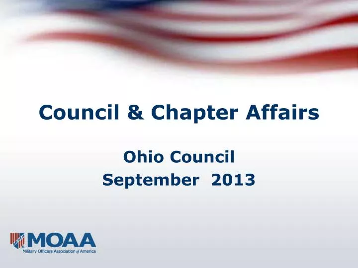 council chapter affairs