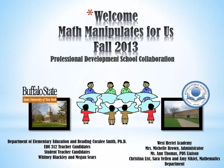 welcome math manipulates for us fall 2013