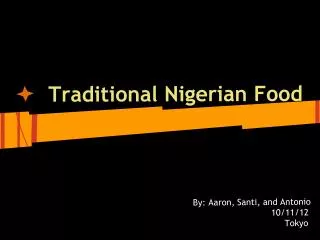 Traditional Nigerian Food