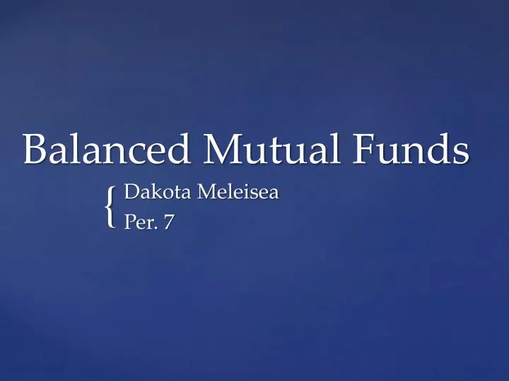balanced mutual funds