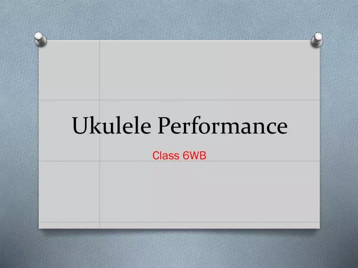 ukulele performance