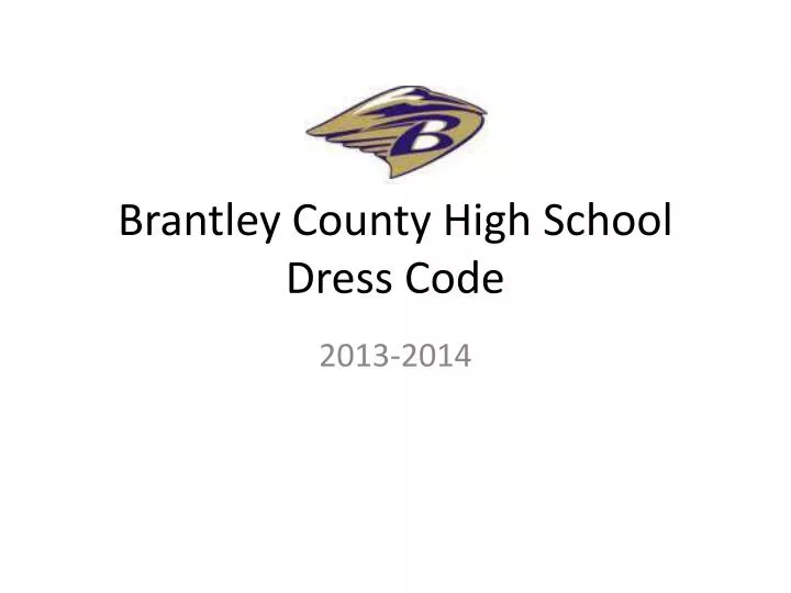 brantley county high school dress code