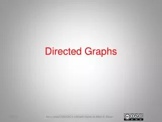 Directed Graphs