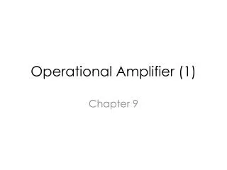 Operational Amplifier (1)