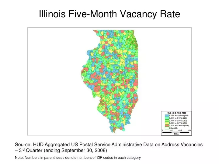illinois five month vacancy rate