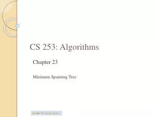 CS 253: Algorithms