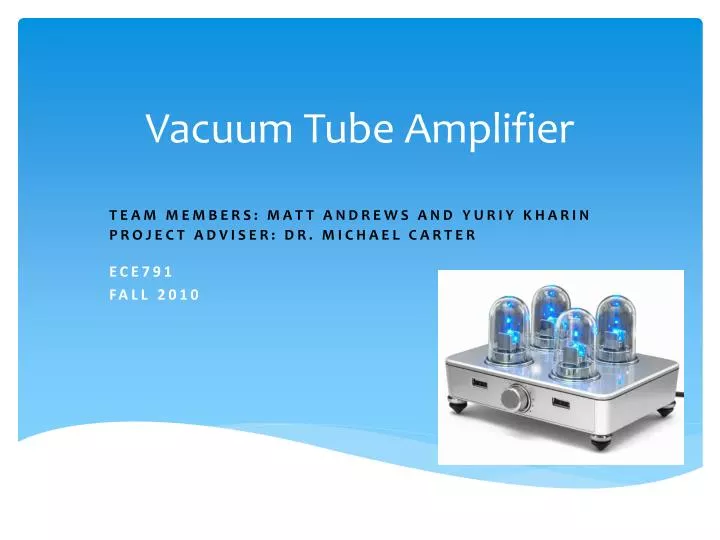 vacuum tube amplifier