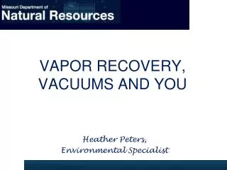 Vapor recovery, vacuums and you