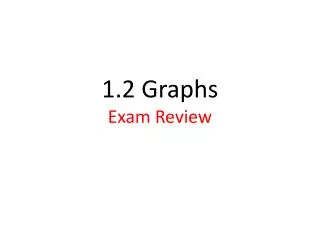 1.2 Graphs Exam Review