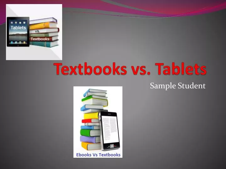 textbooks vs tablets