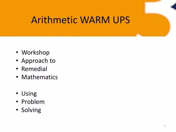 arithmetic warm ups