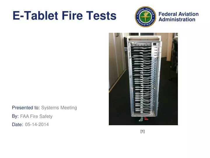 e tablet fire tests