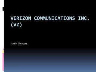 Verizon Communications Inc. (VZ)