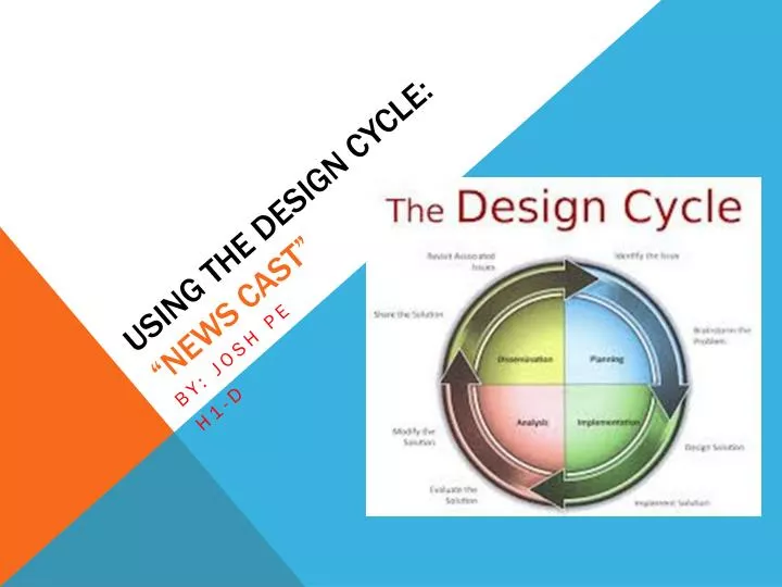 using the design cycle news cast
