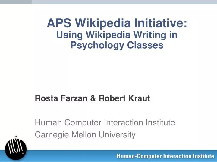 aps wikipedia initiative using wikipedia writing in psychology classes