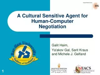 A Cultural Sensitive Agent for Human-Computer Negotiation