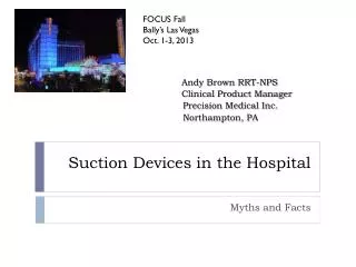 Suction Devices in the Hospital