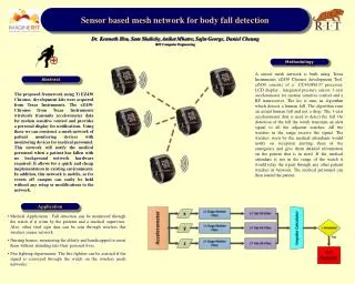 Sensor based mesh network for body fall detection