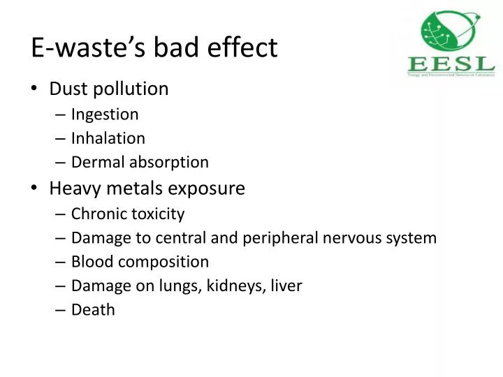 e waste s bad effect