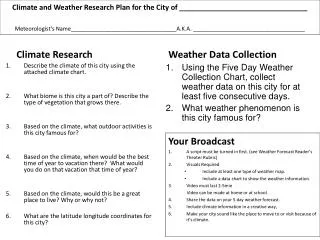 Climate Research