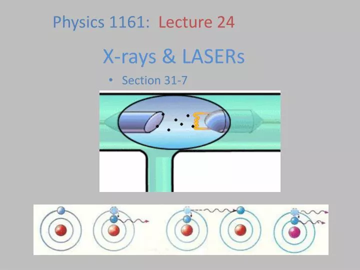 x rays lasers