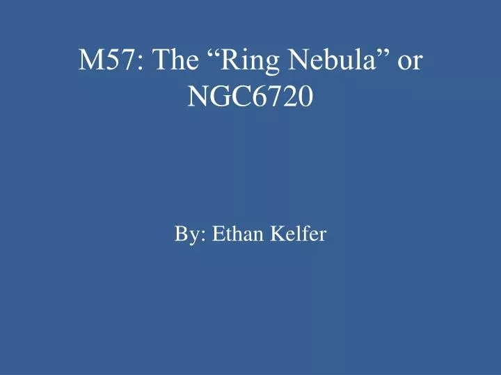 m57 the ring nebula or ngc6720